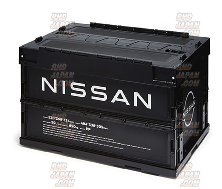 Nismo Nissan Folding Container Box - Black 50L - RHDJapan